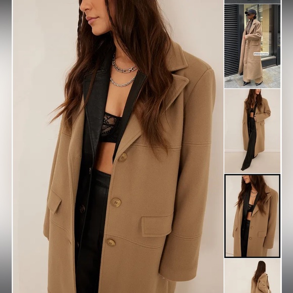 NA-KD Jackets & Blazers - NA-KD Detailed Twill Long Coat